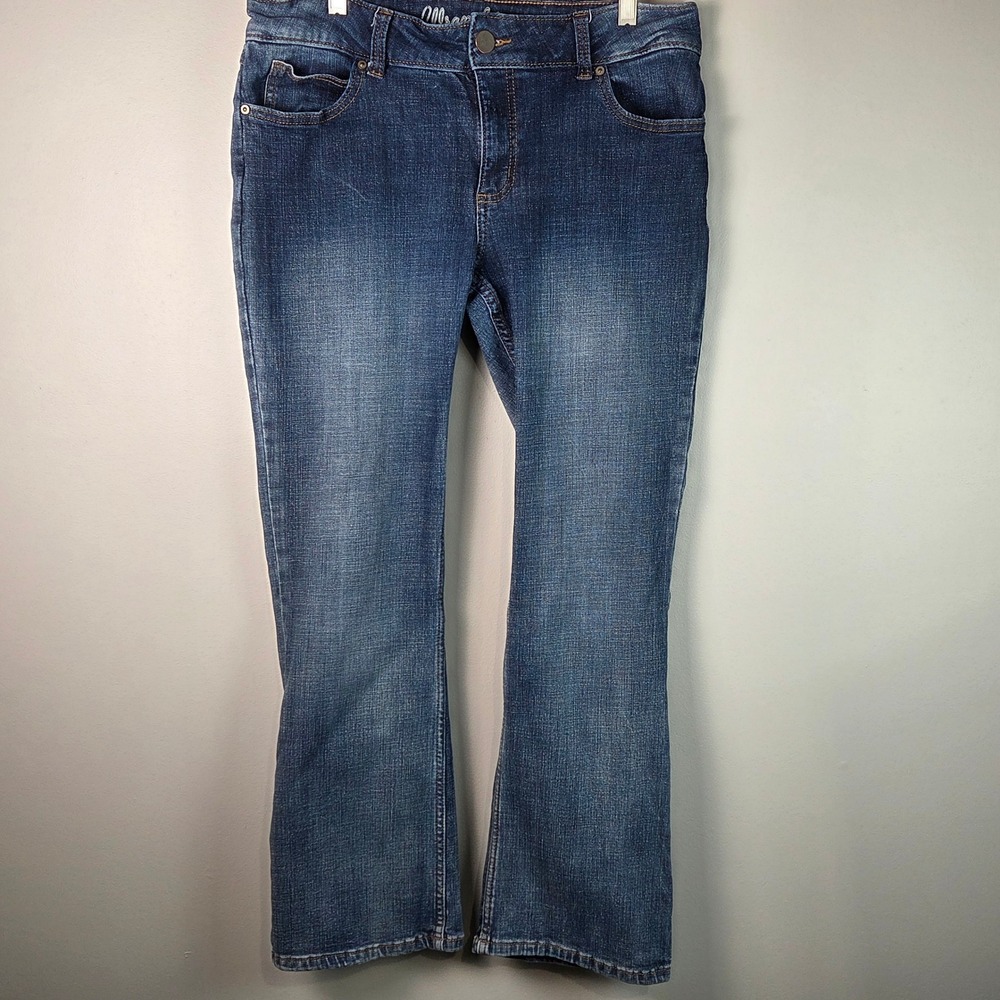 Wrangler Boot Cut Jeans Womens 13x32 Blue Excellent Stretch Denim 1009MWZAH